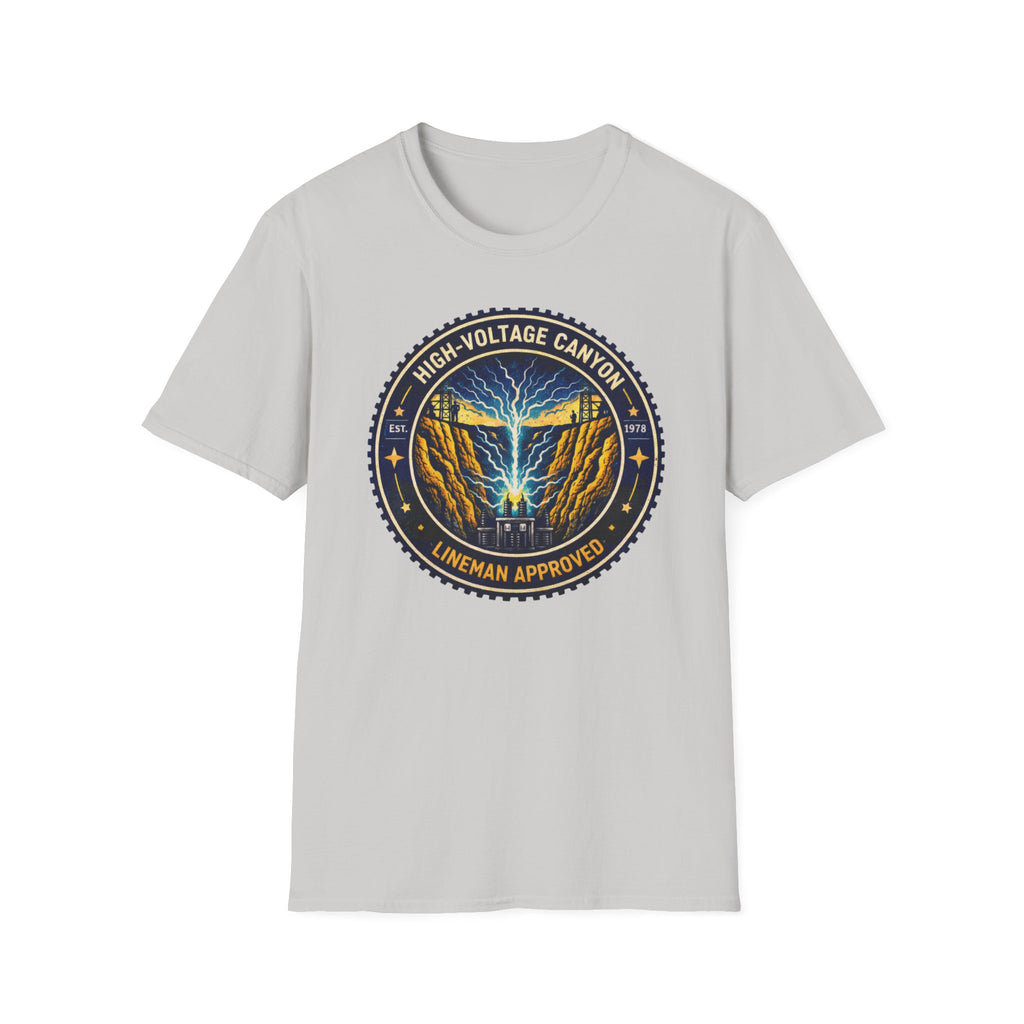 High Volgage Canyon Lineman Approved Black T-Shirt